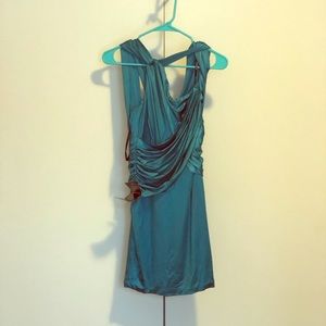 NWT Bebe Wrap and Twist Glam Dress